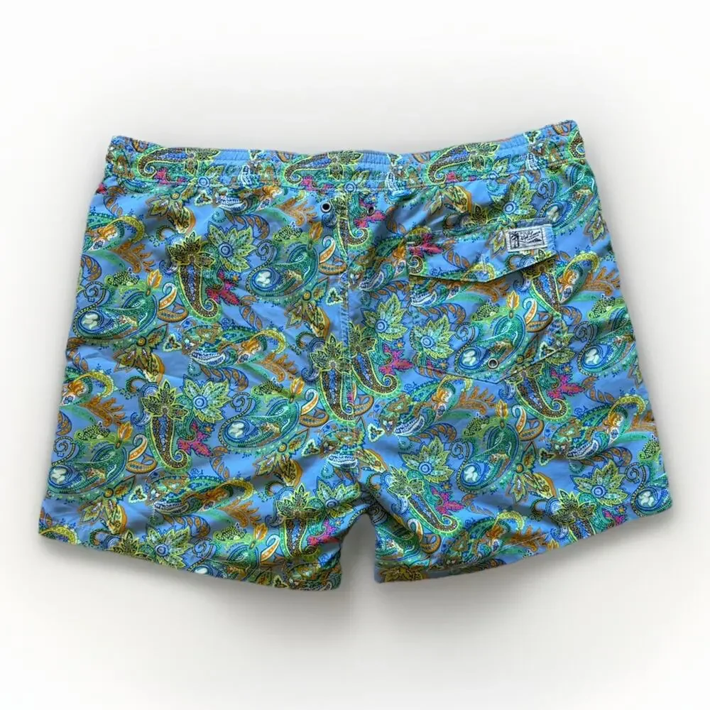 Polo Ralph Lauren Tropical Hawaiian Style Men’s Swim Shorts Light size Large